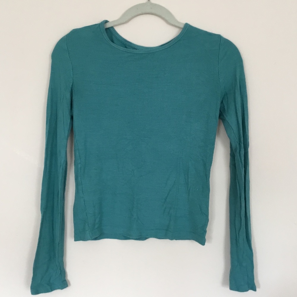 Long sleeve blue shirt!